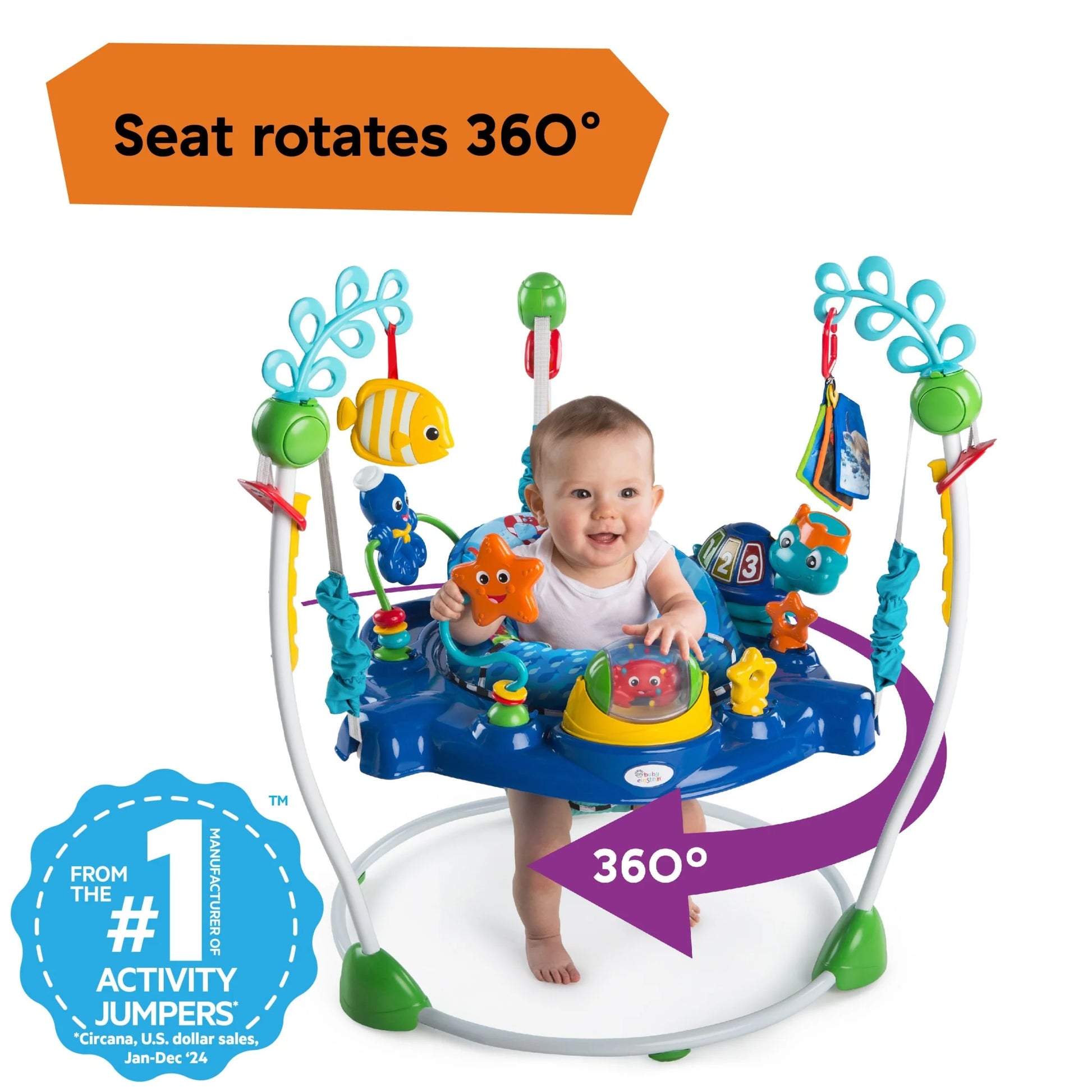 Neptune's Ocean Discovery Jumper - Fun Activity Center for Babies 6 Months+